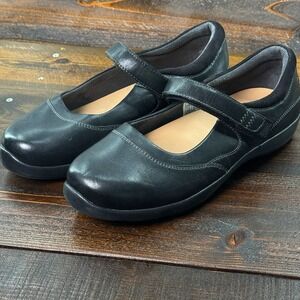 Anodyne No. 19 Black Leather Mary Janes Comfort Shoes Womens Sz 9.5W Retail $159